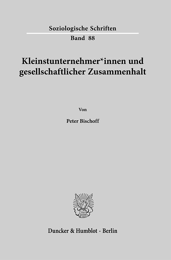 Kleinstunternehmer*innen und gesellschaftlicher Zusammenhalt