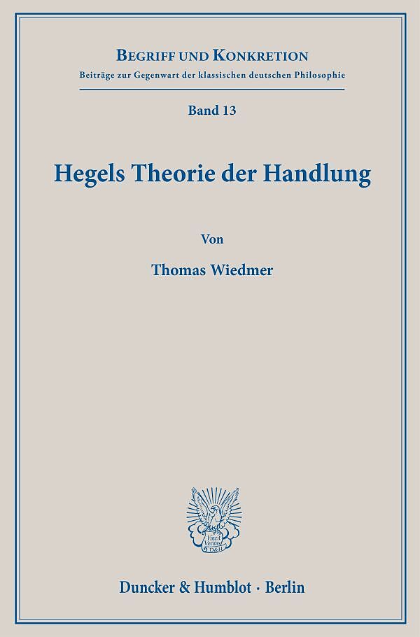 Hegels Theorie der Handlung