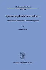 Fester Einband Sponsoring durch Unternehmen von Markus Niebel