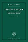 E-Book (epub) Politische Theologie II. von Carl Schmitt