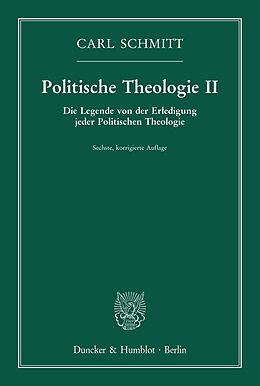 E-Book (epub) Politische Theologie II. von Carl Schmitt