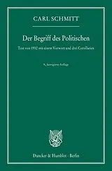 E-Book (epub) Der Begriff des Politischen. von Carl Schmitt