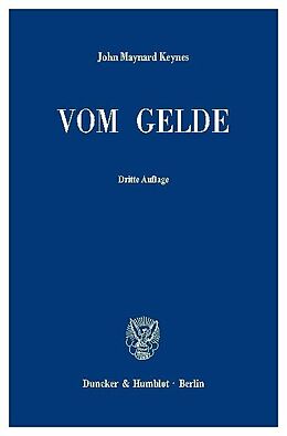 E-Book (pdf) Vom Gelde (A Treatise on Money). von John Maynard Keynes