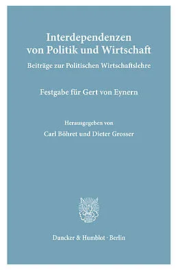 E-Book (pdf) Interdependenzen von Politik und Wirtschaft. von 