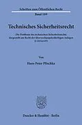 E-Book (pdf) Technisches Sicherheitsrecht. von Hans Peter Plischka