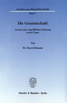 E-Book (pdf) Die Gesamtschuld. von Horst Ehmann