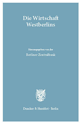 E-Book (pdf) Die Wirtschaft Westberlins. von 