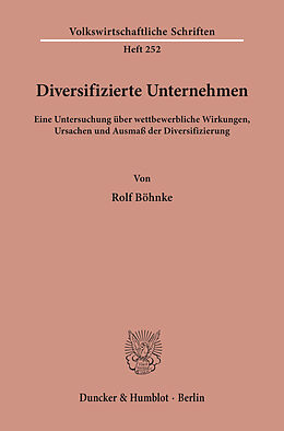 E-Book (pdf) Diversifizierte Unternehmen. von Rolf Böhnke
