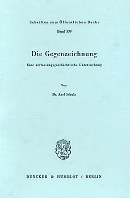 E-Book (pdf) Die Gegenzeichnung. von Axel Schulz