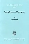 E-Book (pdf) Grundpflichten und Grundgesetz. von Rolf Stober