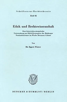 E-Book (pdf) Ethik und Rechtswissenschaft. von Eggert Winter