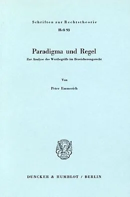 E-Book (pdf) Paradigma und Regel. von Peter Emmerich