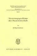 E-Book (pdf) Steuerungsprobleme der Staatswirtschaft. von Klaus Gretschmann