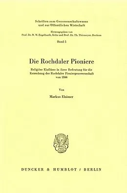 E-Book (pdf) Die Rochdaler Pioniere. von Markus Elsässer