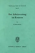 E-Book (pdf) Der Arbeitsvertrag im Konzern. von Martin Henssler