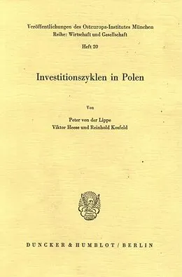 E-Book (pdf) Investitionszyklen in Polen. von Reinhold Kosfeld