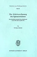 E-Book (pdf) Zur Arbeitsverfassung des Spätmittelalters. von Rainer Schröder