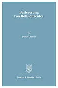 E-Book (pdf) Besteuerung von Rohstoffrenten. von Dieter Cansier