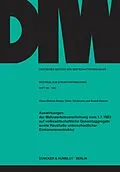 E-Book (pdf) Auswirkungen der Mehrwertsteuererhöhung vom 1.7.1983 auf volkswirtschaftliche Gesamtaggregate sowie Haushalte unterschiedlicher Einkommensstruktur. von Rudolf Zwiener