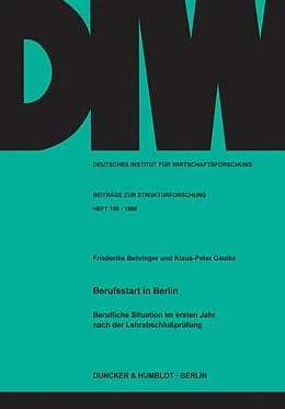 E-Book (pdf) Berufsstart in Berlin. von Klaus-Peter Gaulke
