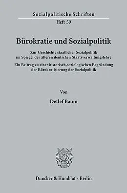 E-Book (pdf) Bürokratie und Sozialpolitik. von Detlef Baum