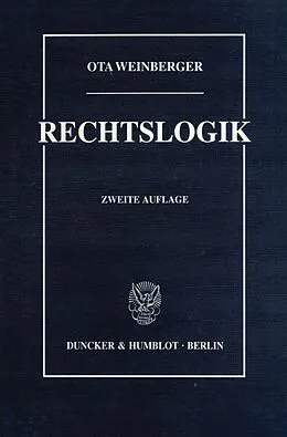 E-Book (pdf) Rechtslogik. von Ota Weinberger