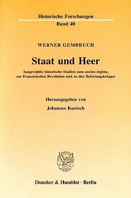 E-Book (pdf) Staat und Heer. von Werner Gembruch