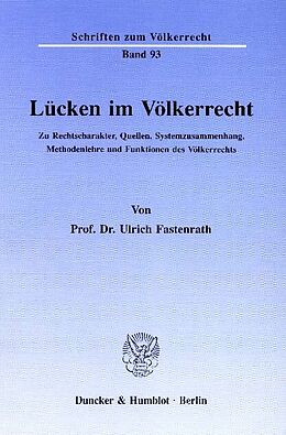 E-Book (pdf) Lücken im Völkerrecht. von Ulrich Fastenrath