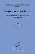 E-Book (pdf) Integration und Bundesstaat. von Stefan Korioth