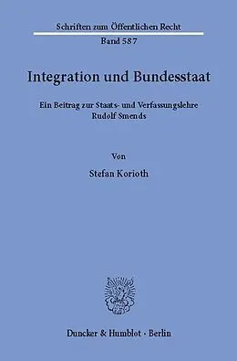E-Book (pdf) Integration und Bundesstaat. von Stefan Korioth