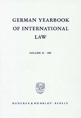 E-Book (pdf) German Yearbook of International Law / Jahrbuch für Internationales Recht. von 
