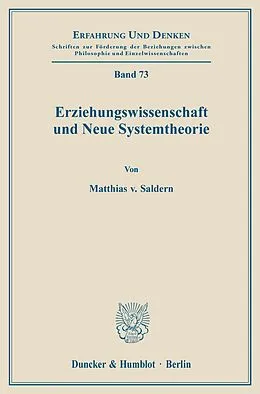 E-Book (pdf) Erziehungswissenschaft und Neue Systemtheorie. von Matthias von Saldern
