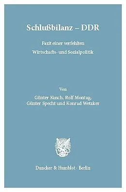 E-Book (pdf) Schlußbilanz - DDR. von Konrad Wetzker