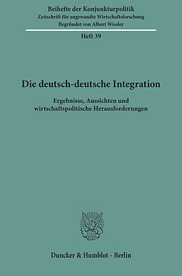 E-Book (pdf) Die deutsch-deutsche Integration. von 