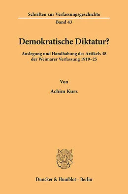 E-Book (pdf) Demokratische Diktatur? von Achim Kurz