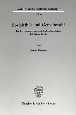 E-Book (pdf) Sozialethik und Gemeinwohl. von Bernd Kettern
