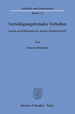 E-Book (pdf) Verteidigungsfremdes Verhalten. von Hannes Breucker