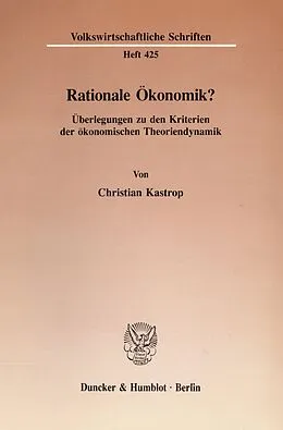 E-Book (pdf) Rationale Ökonomik? von Christian Kastrop