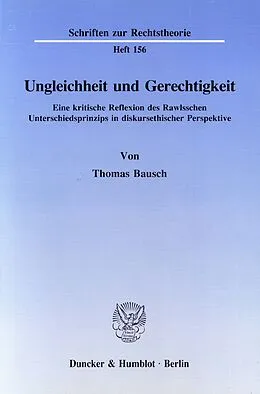 E-Book (pdf) Ungleichheit und Gerechtigkeit. von Thomas Bausch