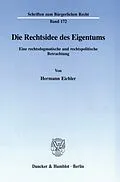 E-Book (pdf) Die Rechtsidee des Eigentums. von Hermann Eichler