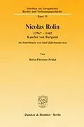 E-Book (pdf) Nicolas Rolin 1376? - 1462. von Herta-Florence Pridat