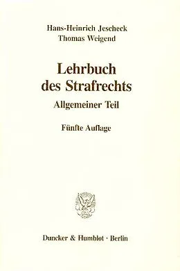 E-Book (pdf) Lehrbuch des Strafrechts. von Thomas Weigend