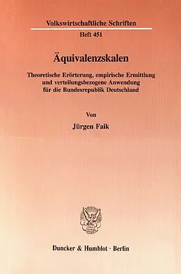 E-Book (pdf) Äquivalenzskalen. von Jürgen Faik