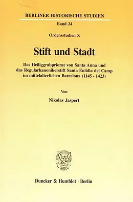 E-Book (pdf) Stift und Stadt. von Nikolas Jaspert