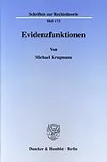 E-Book (pdf) Evidenzfunktionen. von Michael Krugmann