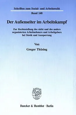 E-Book (pdf) Der Außenseiter im Arbeitskampf. von Gregor Thüsing