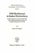 E-Book (pdf) NPD-Hochburgen in Baden-Württemberg. von Peter M. Wagner