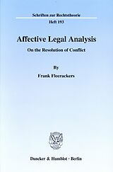 eBook (pdf) Affective Legal Analysis. de Frank Fleerackers