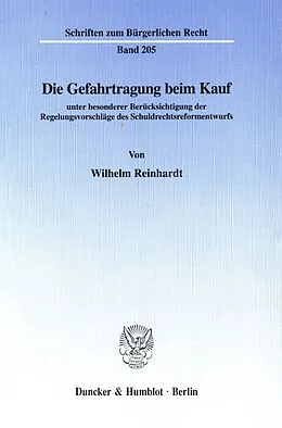E-Book (pdf) Die Gefahrtragung beim Kauf von Wilhelm Reinhardt