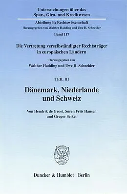 E-Book (pdf) Dänemark, Niederlande und Schweiz. von Gregor Seikel